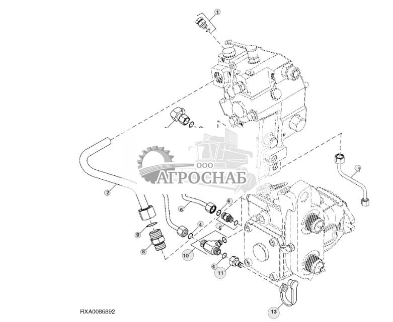 Ground Drive PumpHydraulic Pump Lines ( - 005466) - ST395599 686.jpg